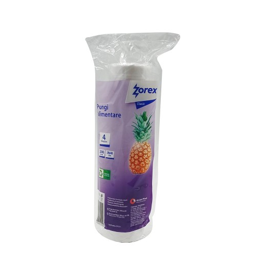 ZOREX Clasic Pungi alimentare 4Kg 200/rola ZOREX Clasic Pungi alimentare 4Kg 200/rola