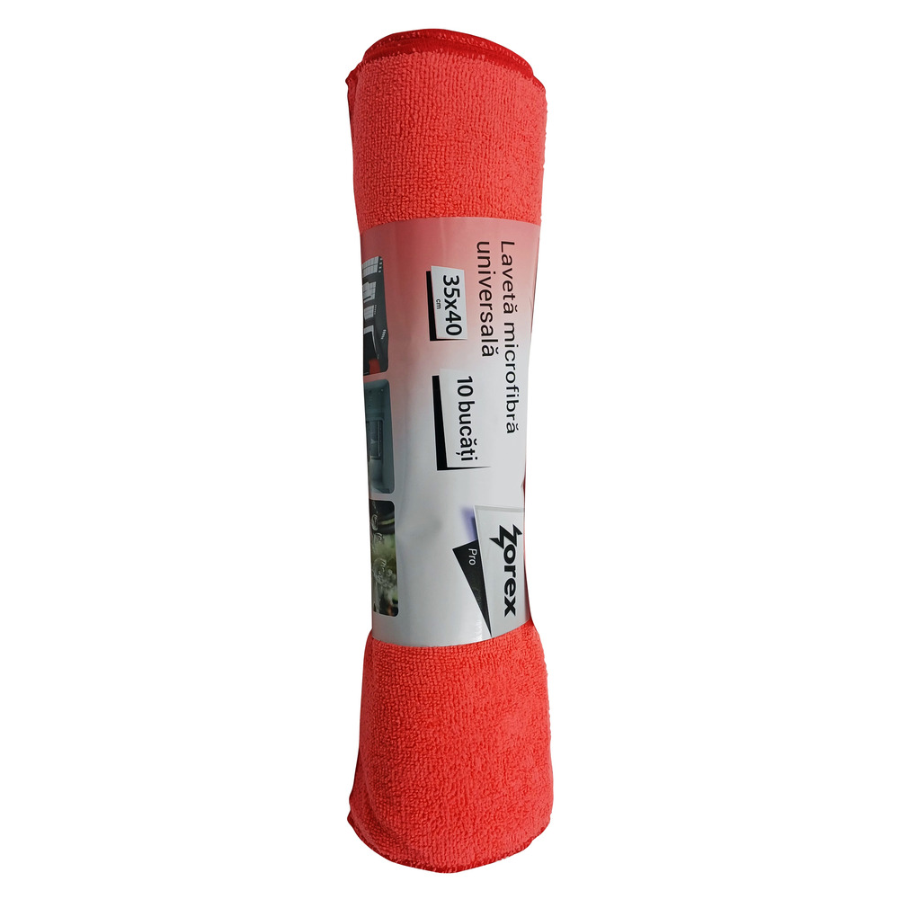 ZOREX Pro Lavete microfibra Rosie 10/set 35X40CM