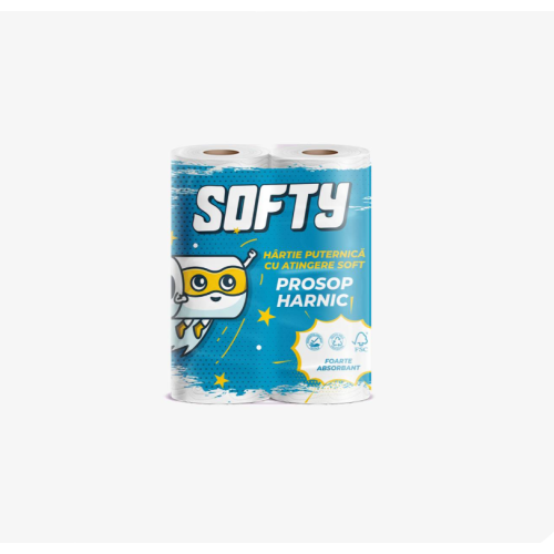 SOFTY Finesse Prosop hartie bucatarie 2/set SOFTY Finesse Prosop hartie bucatarie 2/set