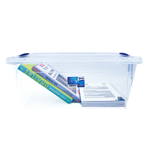 Cutie depozitare Zorex cu manere si capac 22 L Cutie depozitare Zorex cu manere si capac 22 L