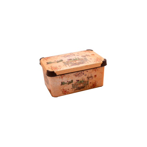 Cutie depozitare decor cu capac, 10 litri Cutie depozitare decor cu capac, 10 litri