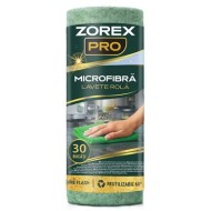 Rolă 30 Lavete Universale din Microfibră ZOREX PRO, 30x30 cm, Verde Rolă 30 Lavete Universale din Microfibră ZOREX PRO, 30x30 cm, Verde