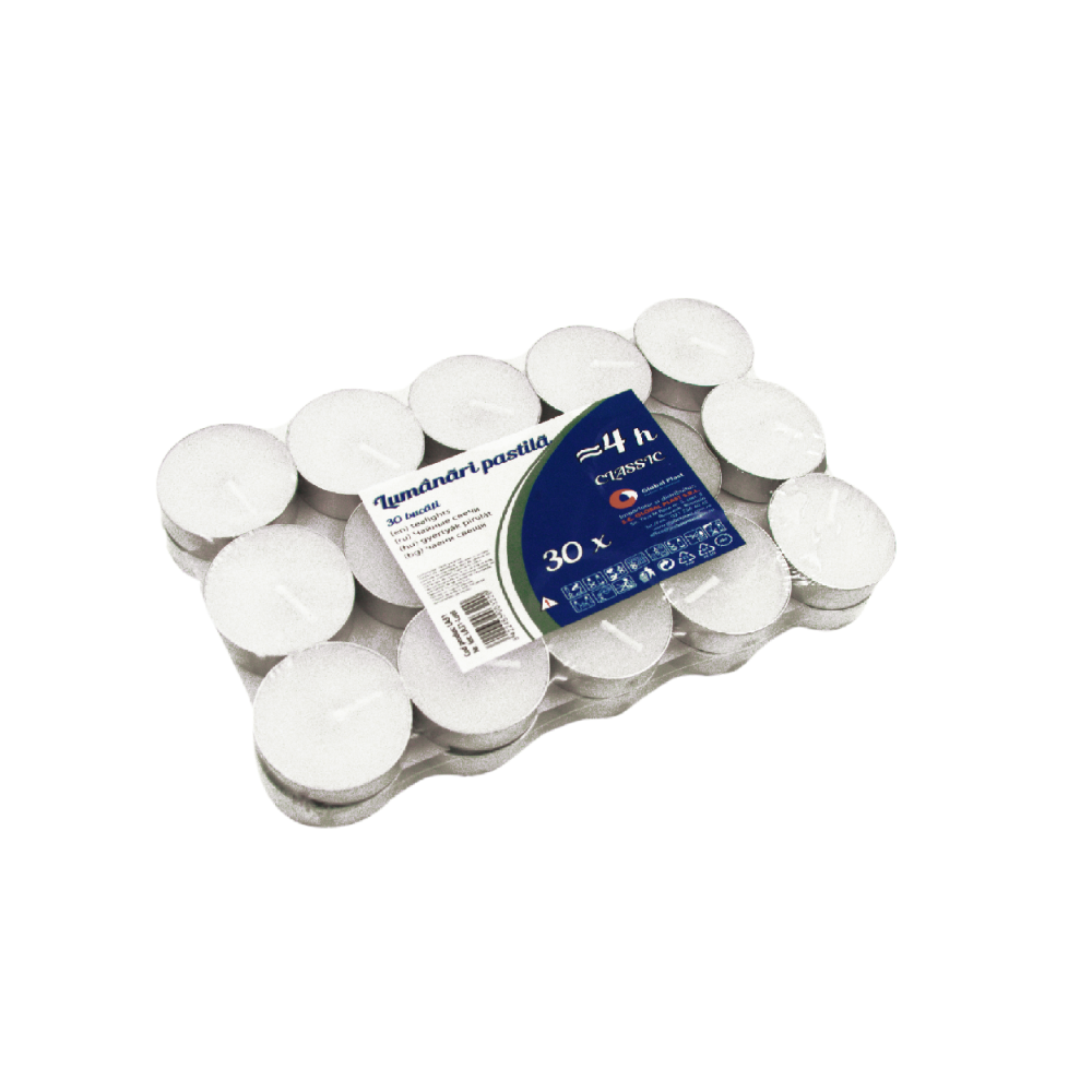 Lumanari pastila albe LA31 30/set Lumanari pastila albe LA31 30/set