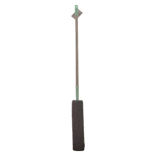 Flexible flat microfiber mop