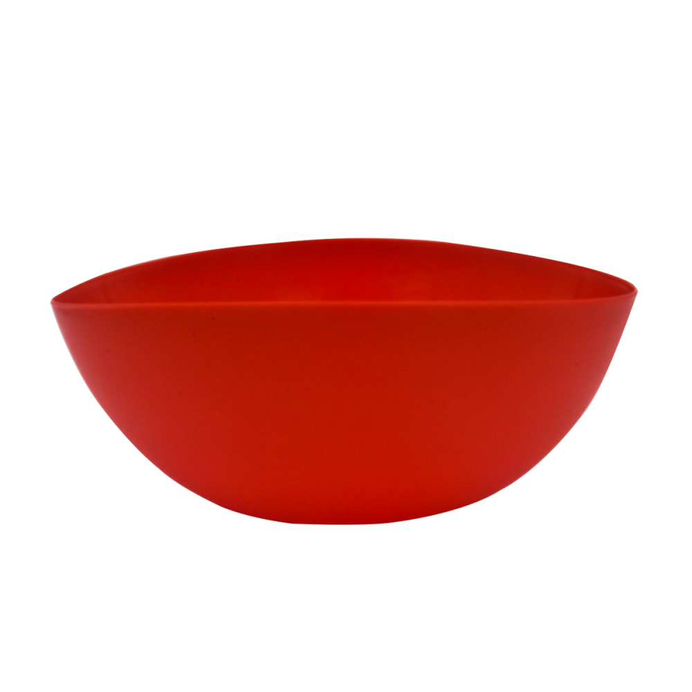 Round bowl, red, 3.5 L