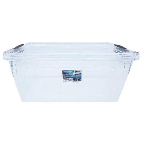 Cutie depozitare Zorex cu manere si capac 15 L Cutie depozitare Zorex cu manere si capac 15 L