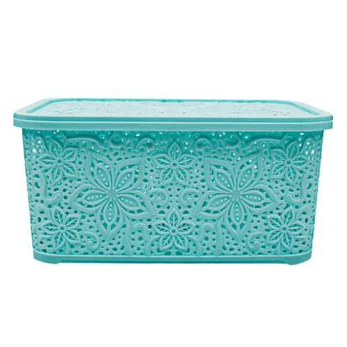 Cutie Zorex cu capac, model dantela, 17L Cutie Zorex cu capac, model dantela, 17L