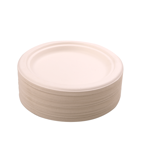 Farfurii unica folosinta plate Alabala trestie zahar, 10/set Farfurii unica folosinta plate Alabala trestie zahar, 10/set