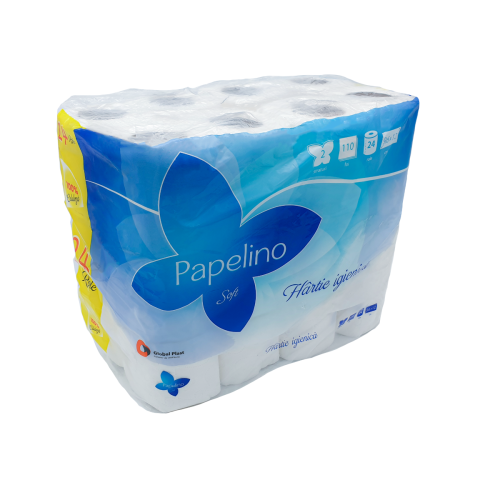 Hartie igienica Papelino, 2 straturi, 24 role Hartie igienica Papelino, 2 straturi, 24 role