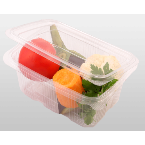 Caserole PET rectangulare cu capac 1000 cc 100 bucati Caserole PET rectangulare cu capac 1000 cc 100 bucati