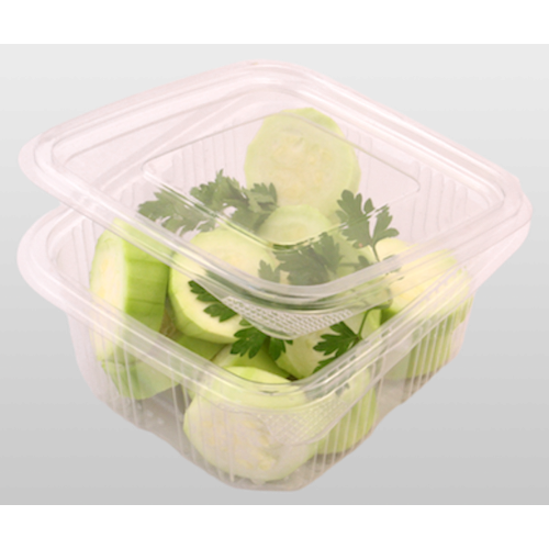 Caserole PET rectangulare cu capac 500 cc 100 bucati Caserole PET rectangulare cu capac 500 cc 100 bucati