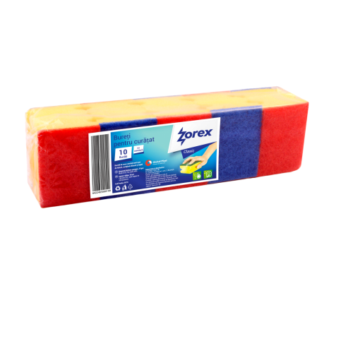 Bureti cu canelură Zorex Clasic 10 bucati / set Bureti cu canelură Zorex Clasic 10 bucati / set
