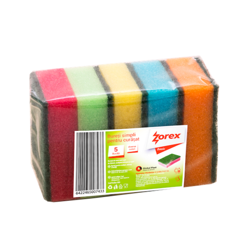 Bureti simpli colorati Zorex Basic 5 bucati / set Bureti simpli colorati Zorex Basic 5 bucati / set