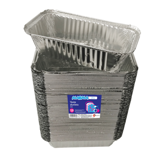 Tavite aluminiu pentru chec mic Alabala Ultra 100 bucati / set Tavite aluminiu pentru chec mic Alabala Ultra 100 bucati / set