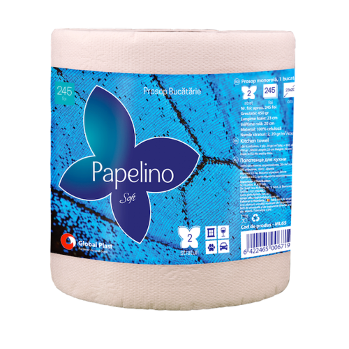 Prosoape de bucatarie Papelino Soft 2 straturi 450 g Prosoape de bucatarie Papelino Soft 2 straturi 450 g