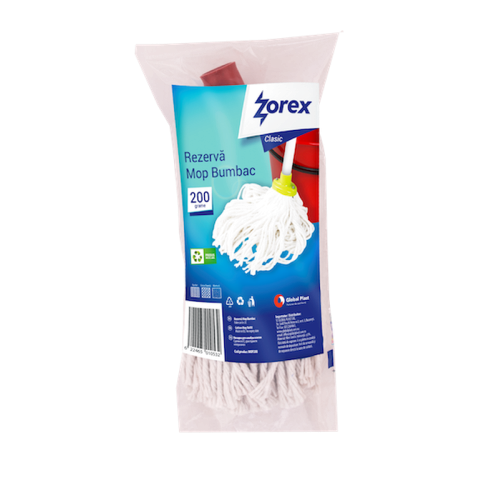Rezerva Mop Bumbac 200gr. Zorex Clasic Rezerva Mop Bumbac 200gr. Zorex Clasic