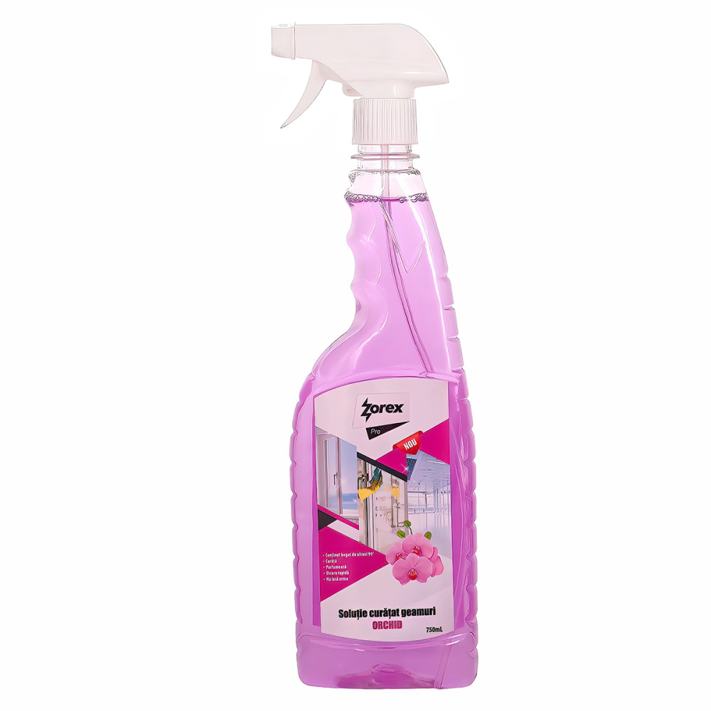 Solutie Zorex Pro pentru geam, Orhidee, 750ml