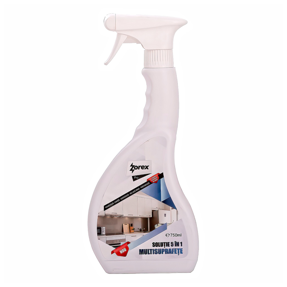 Solutie Zorex Pro multisuprafete 5 in 1 pentru bucatarie, 750ml